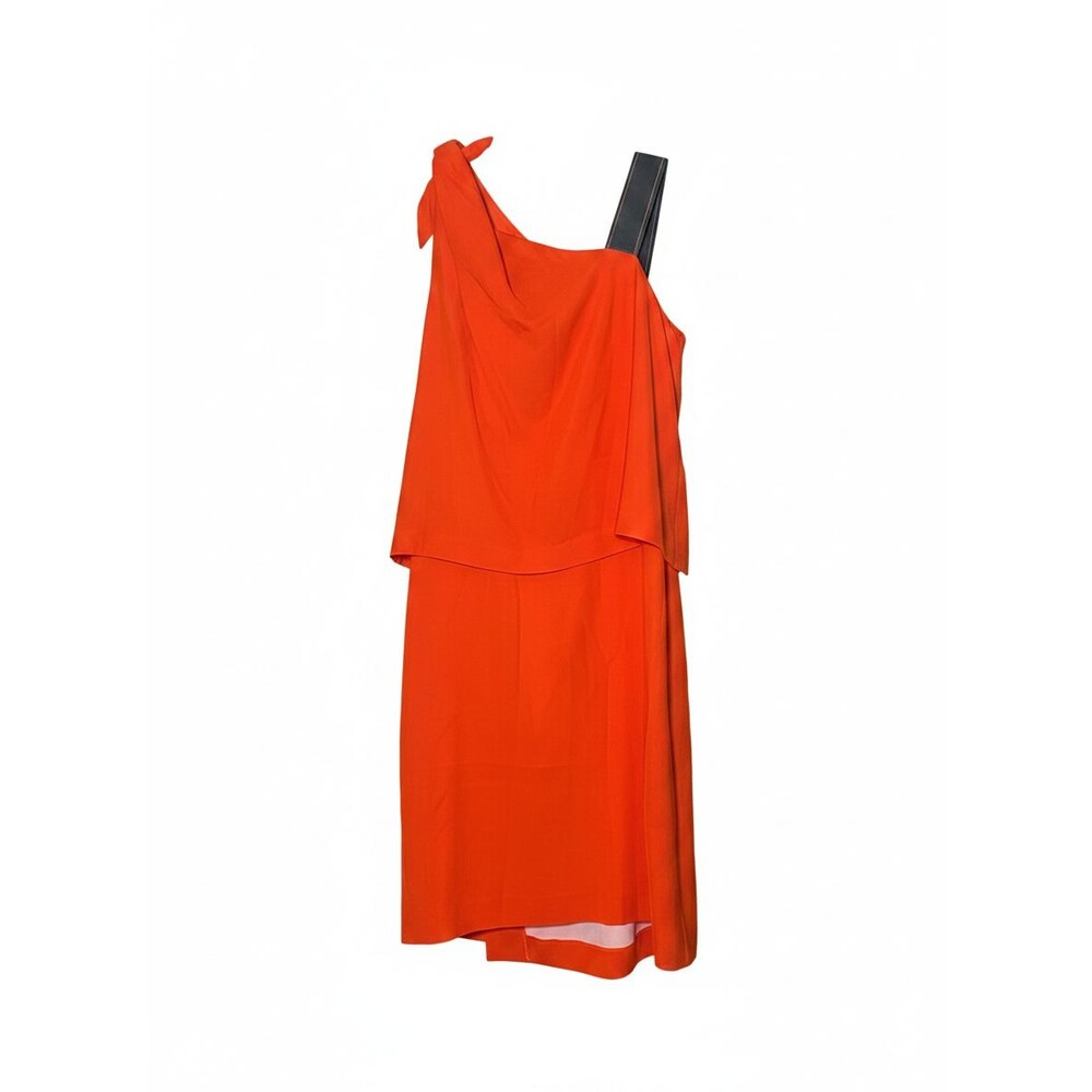 Sportmax Code Women's Orange Sleeveless Cocktail Shift Dress Size 12 NWT